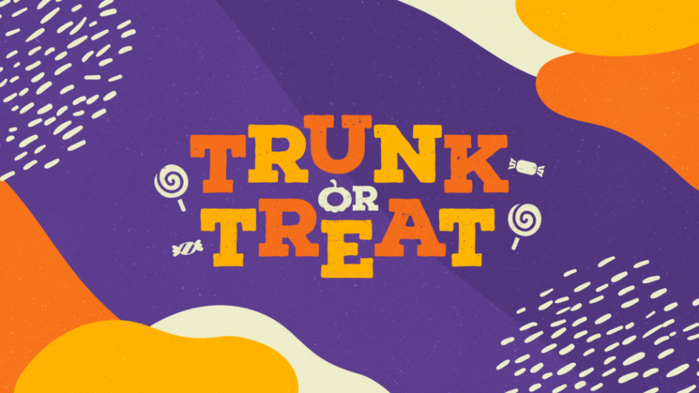 Purple Trunk Or Treat Church Social Media Graphic